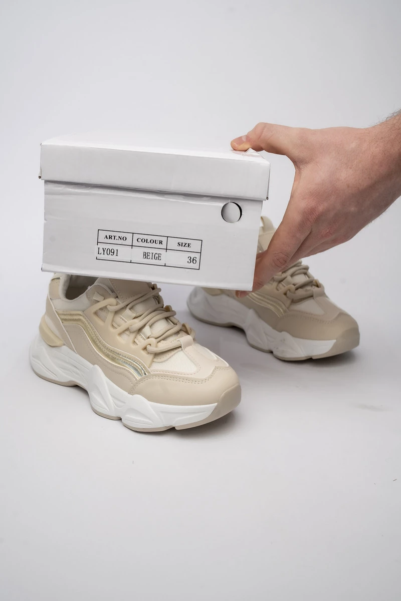 Damskie Sneakersy VELTORA BEIGE