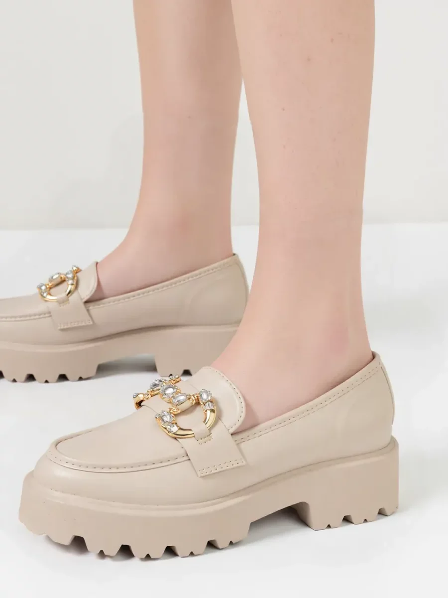 Damskie Mokasyny ELEGANZE BEIGE