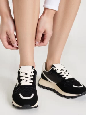 Damskie Sneakersy RAYA BLACK – Kontrast