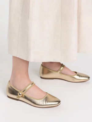 Damskie Baleriny VINTAGE CHARM – GOLD