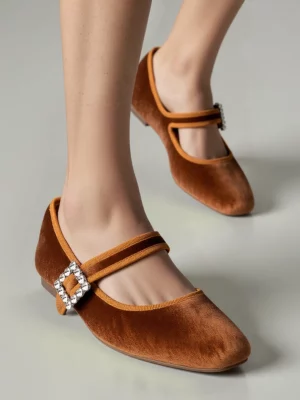 Damskie Baleriny FINDLAY – CAMEL