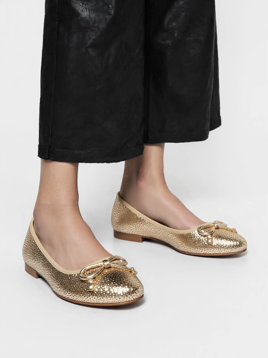Damskie Baleriny ELVINA - GOLD