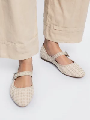 Damskie Baleriny ELIORA – BEIGE