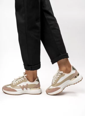 Damskie Sneakersy WANDA WHITE PINK – Stylowy Komfort z Kobiecym Akcentem