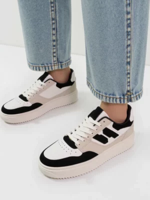 Damskie Sneakersy NORVIN – White/Black