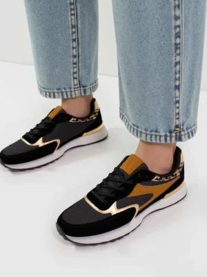 Damskie Sneakersy VELORE – Black & Gold