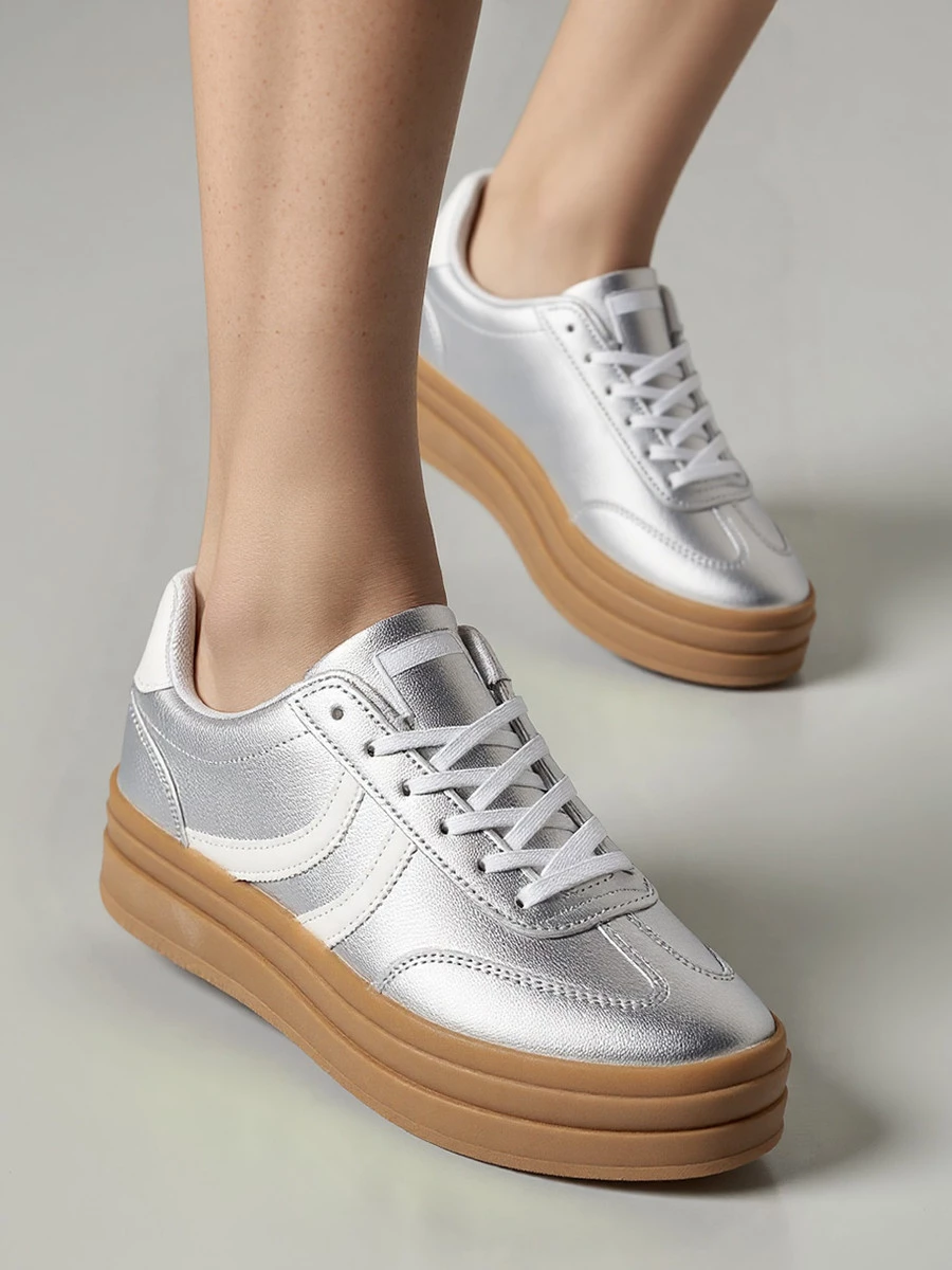 Damskie Sneakersy LUMI Silver