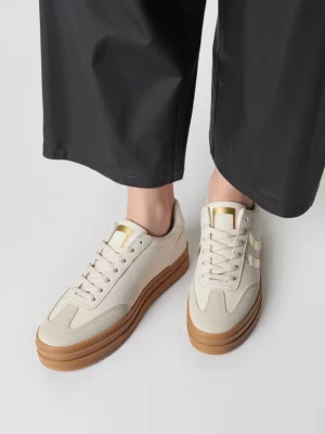 Damskie Sneakersy LUMI Beige/Lt.Gold