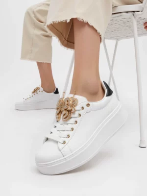 Damskie Sneakersy BUTTERFLY LUX – White/Black
