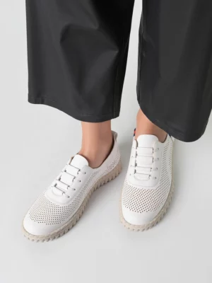 Półbuty Astra White