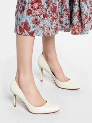 Damskie Szpilki LAVITA WHITE