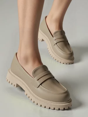 Damskie Mokasyny LAURA KHAKI