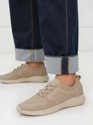 Damskie Sneakersy NORA BEIGE Damskie Sneakersy NORA BEIGE