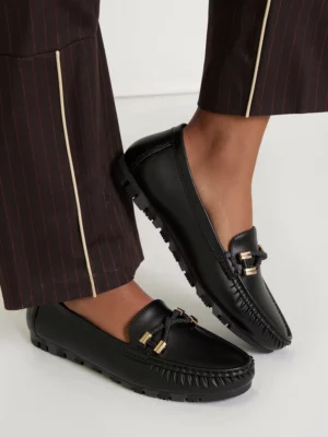 Damskie Mokasyny AMELIA BLACK – Subtelna Elegancja i Codzienny Komfort