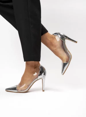 Damskie Szpilki ARIANA SILVER – Efektowny Blask i Nowoczesna Elegancja