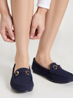 Mokasyny Elegante Granatowe