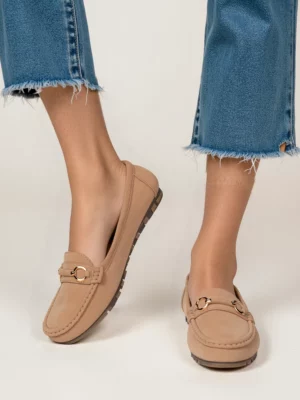 Mokasyny Elegante Karmel