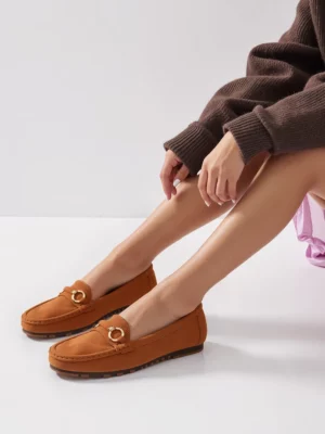 Mokasyny Elegante Camel