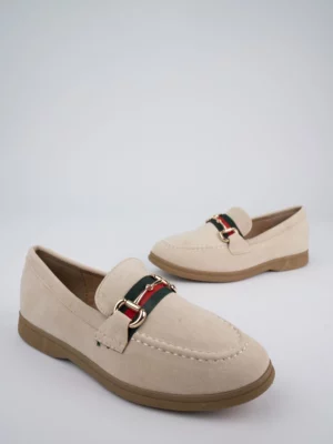 Mokasyny Eleganto Beżowe