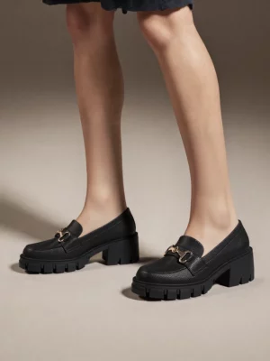 Damskie Loafersy CHUNKY ELEGANCE BLACK