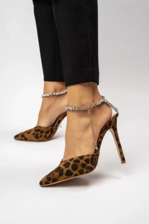 Damskie Szpilki Leopard