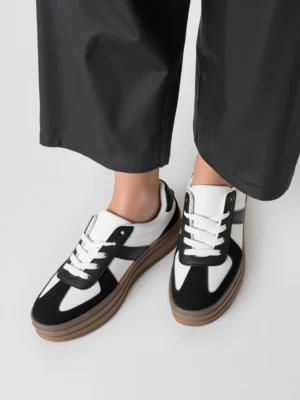 Damskie Sneakersy ALMA BLACK – Minimalistyczny Design i Codzienny Komfort