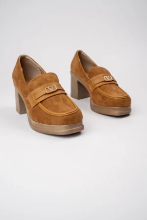 Damskie Loafersy LUX CLASSY CAMEL – Klasyczna Elegancja w Ciepłym Odcieniu