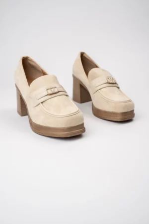 Damskie Loafersy LUX CLASSY BEIGE