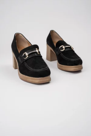 Damskie Loafersy ROYCE BLACK – Ponadczasowa Czerń i Elegancki Detal