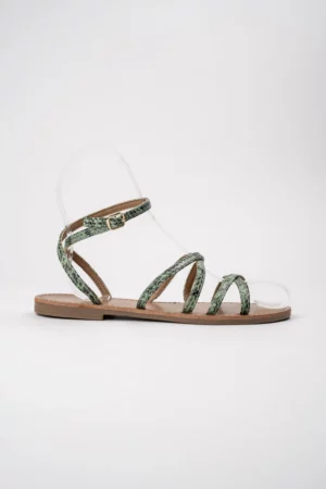 Damskie Sandały ZAYA GREEN – Wakacyjna Świeżość i Pleciony Styl