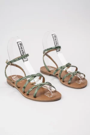 Damskie Sandały ZAYA GREEN – Wakacyjna Świeżość i Pleciony Styl