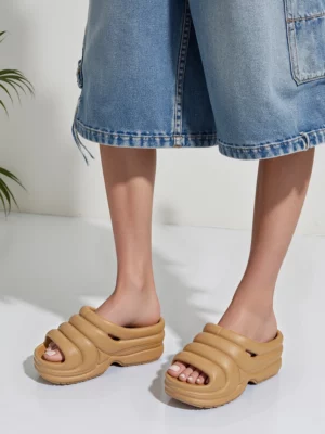 Damskie Klapki SERENA KHAKI