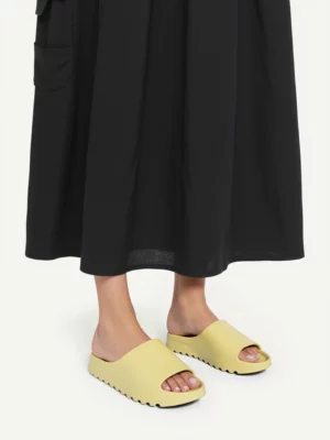 Damskie Klapki SLIDE COMFY GREEN