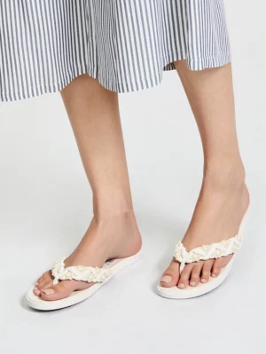 Damskie Klapki PEARLSTEP WHITE