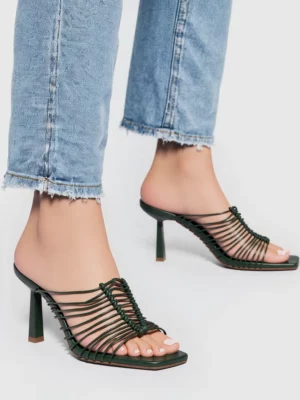 Klapki Eleganza zielony