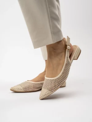 Modne czółenka w kolorze Beige