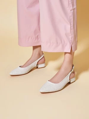 Klapki Elegancja LUMINA Biały