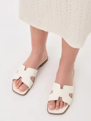 Damskie Klapki WHITE