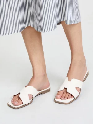 Damskie Klapki WHITE