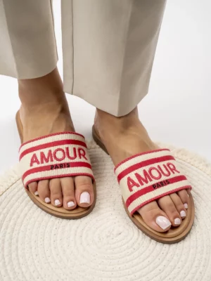 Damskie Klapki AMOUR FUSHIA