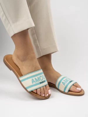 Damskie Klapki AMOUR BLUE