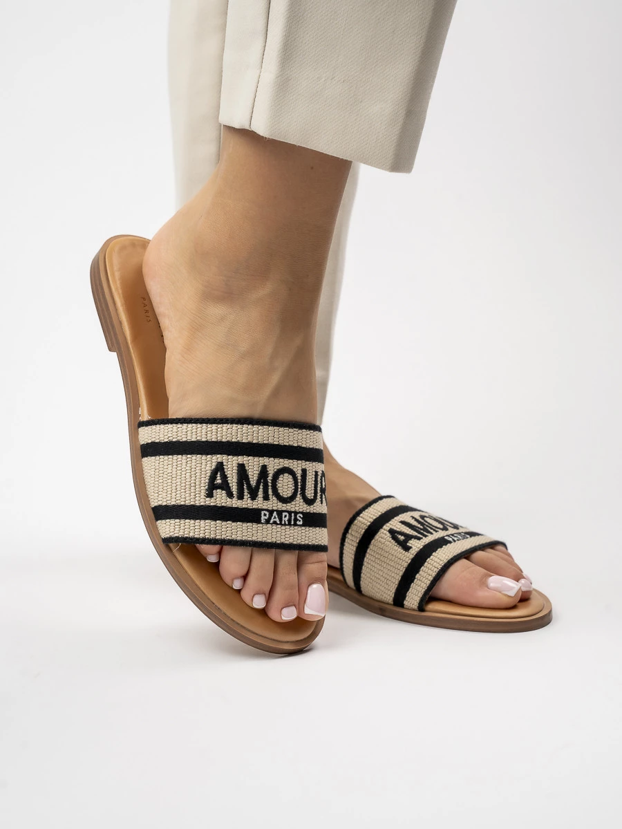 Damskie Klapki AMOUR BLACK