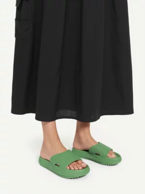 Damskie Klapki GREEN