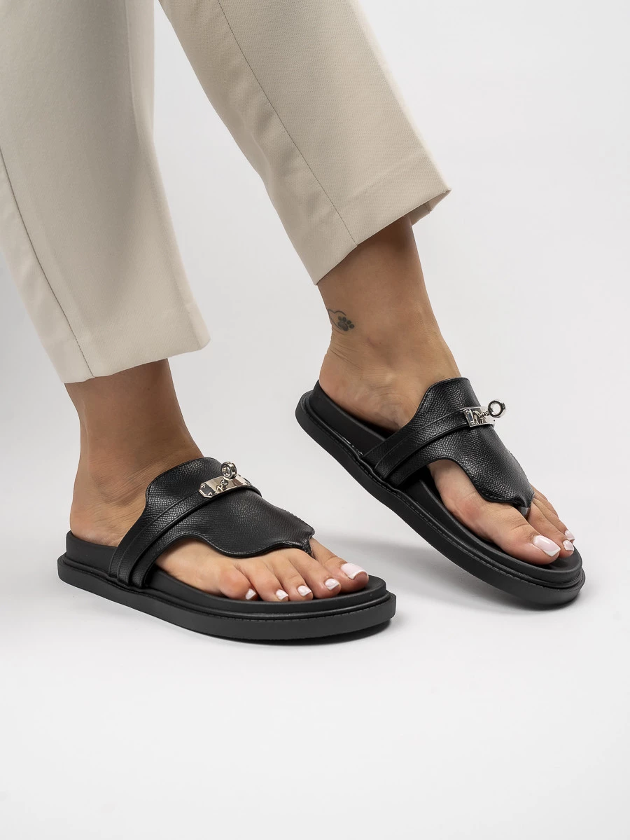 Damskie Klapki BLACK