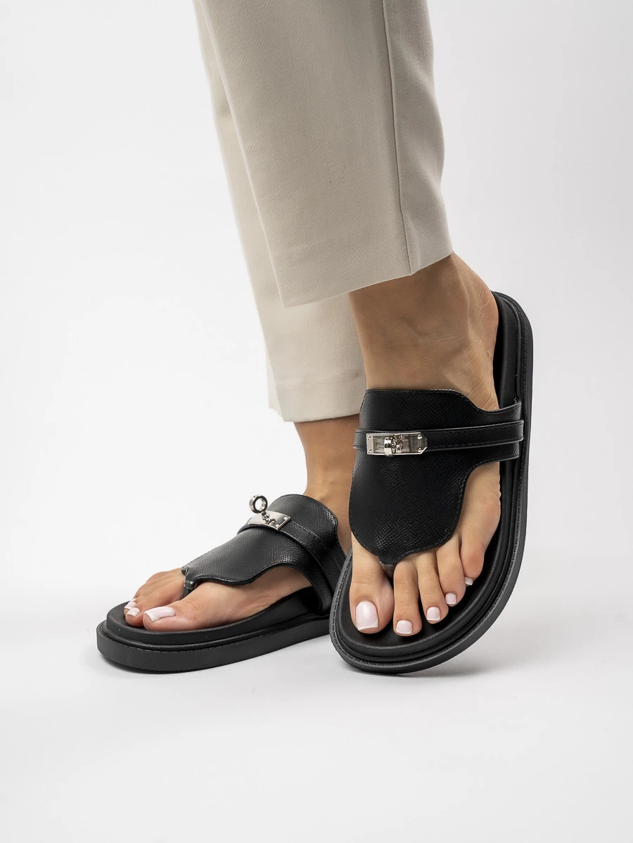 Damskie Klapki BLACK