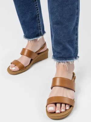 Damskie Sandały RAVEN CAMEL