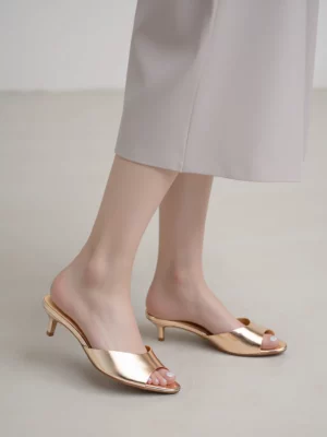 Damskie Klapki KARA CHAMPAGNE