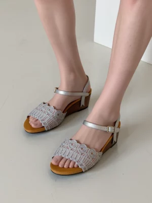 Damskie sandały AURORA SILVER