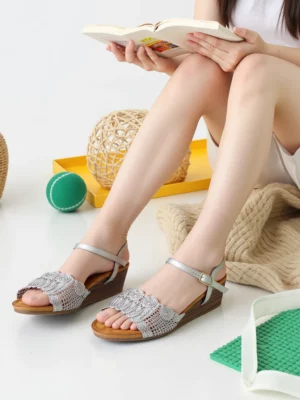 Damskie sandały AURORA SILVER