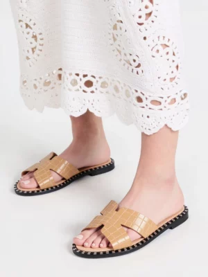 Damskie Klapki LIORA BEIGE